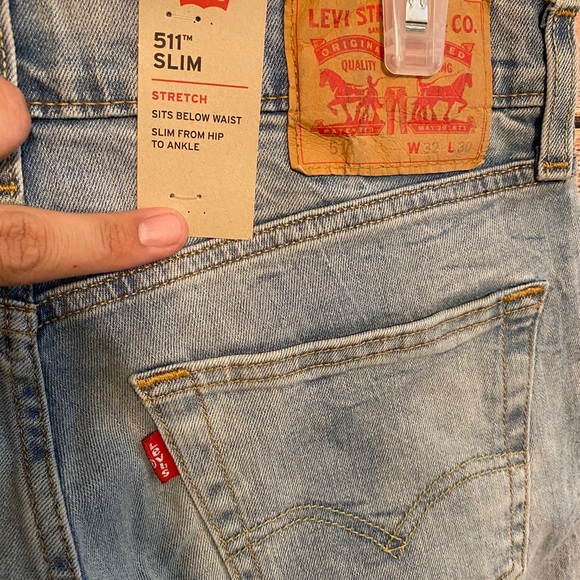 NWT Levi’s 511 Slim Fit Blue Stone Stretch Jeans - Picture 5 of 7